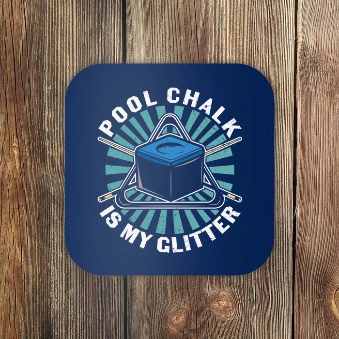 Father's Day Billiards Dad Pool Chalk Gift For Dad Coaster