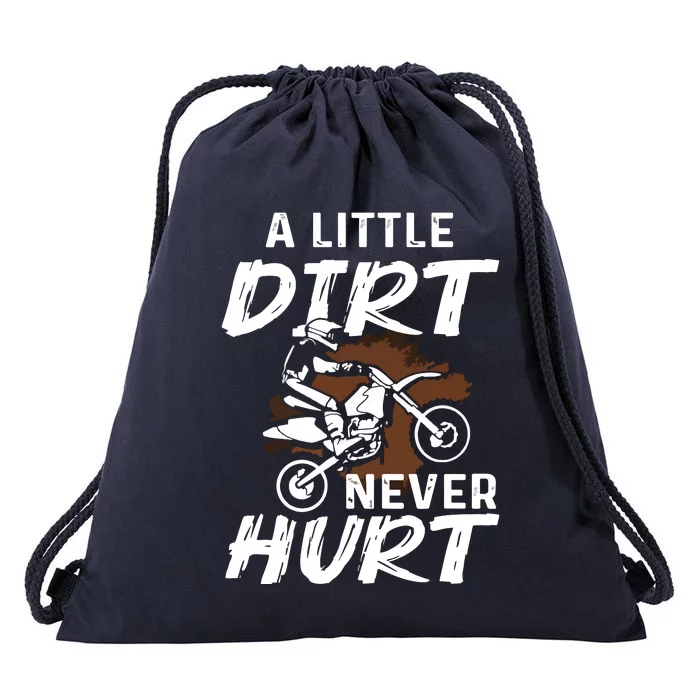 Funny Dirt Bike Gift For Motorcycle Motocross Biker Drawstring Bag