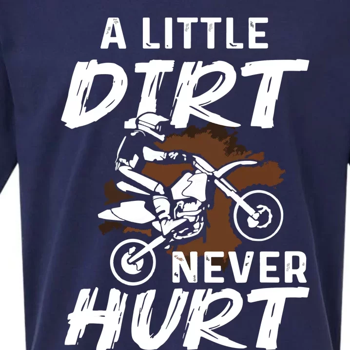 Funny Dirt Bike Gift For Motorcycle Motocross Biker Sueded Cloud Jersey T-Shirt