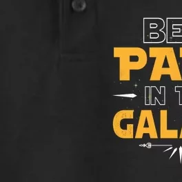 Fathers Day Best Papa In The Galaxy Movie Parody Dry Zone Grid Performance Polo