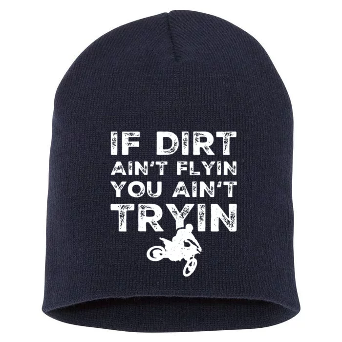 Funny Dirt Bike Riding Motocross Rider Supercross Short Acrylic Beanie