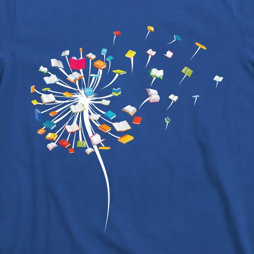 Funny Dandelion Books Gift For Reading Lover T-Shirt