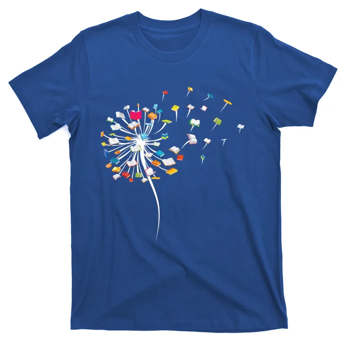 Funny Dandelion Books Gift For Reading Lover T-Shirt