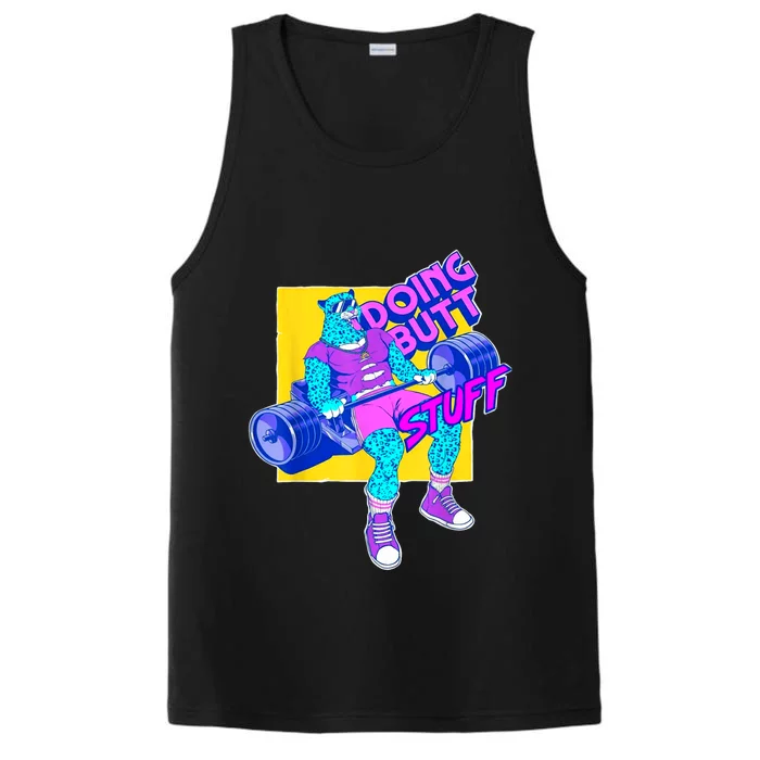 Funny Doing Butt Stuff Workout Bodybuilding Fitness Gym Performance Tank