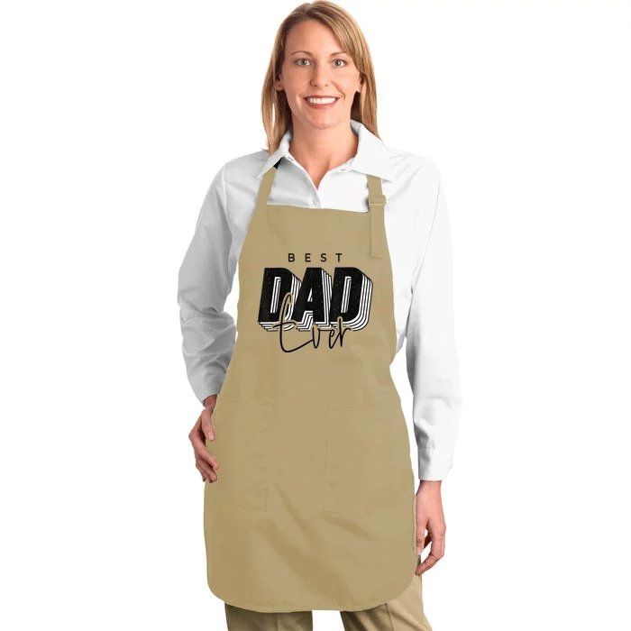 Father Day Best Dad Ever From Daughter Son Mom Full-Length Apron With Pocket