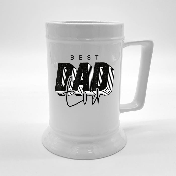 Father Day Best Dad Ever From Daughter Son Mom Front & Back Beer Stein