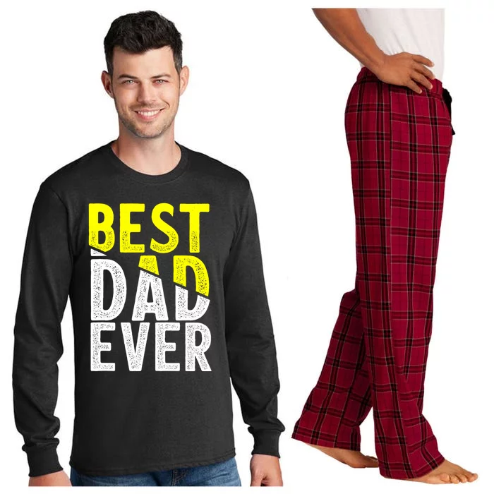 Father Day Best Dad Ever From Daughter Son Mom Long Sleeve Pajama Set