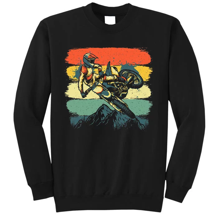 Funny Dirt Bike For Men Women Kids Dirtbike Motorbike Lovers Tall Sweatshirt