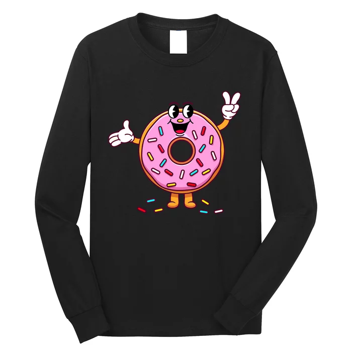 Funny Donut Boy Girl Donut Sprinkles Long Sleeve Shirt