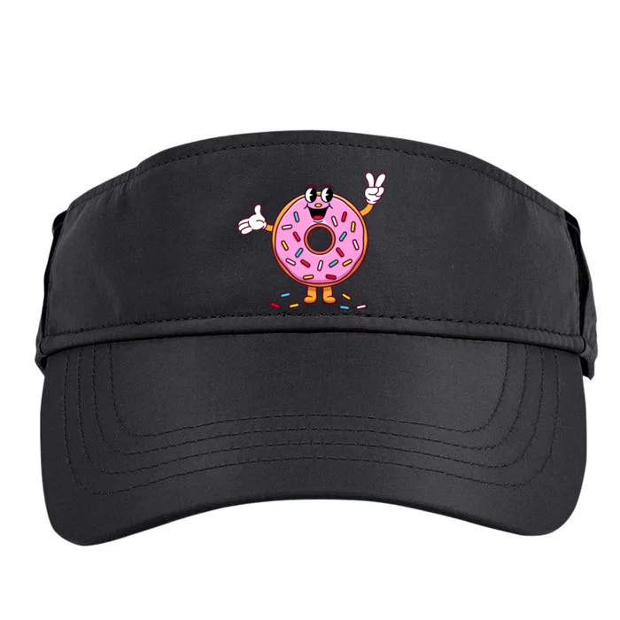 Funny Donut Boy Girl Donut Sprinkles Adult Drive Performance Visor