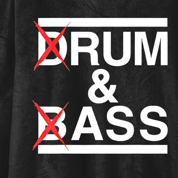 Funny Drum & Bass / Rum & Ass Lovers Hooded Wearable Blanket