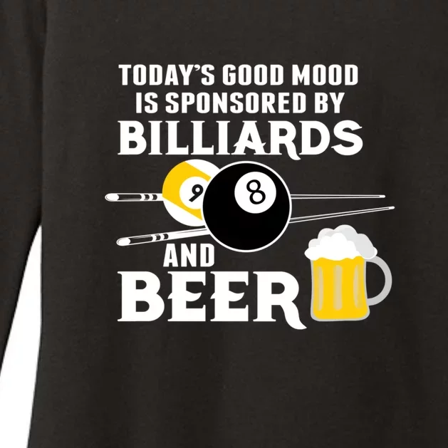 Father's Day BILLIARDS AND BEER BILLIARDS POOL PLAYER Gift For Dad Womens CVC Long Sleeve Shirt