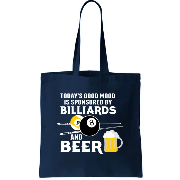 Father's Day BILLIARDS AND BEER BILLIARDS POOL PLAYER Gift For Dad Tote Bag