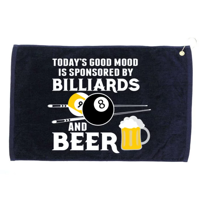 Father's Day BILLIARDS AND BEER BILLIARDS POOL PLAYER Gift For Dad Grommeted Golf Towel