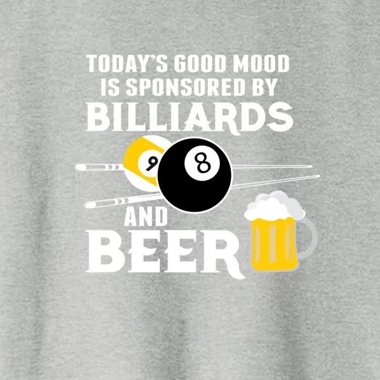 Father's Day BILLIARDS AND BEER BILLIARDS POOL PLAYER Gift For Dad Women's Crop Top Tee