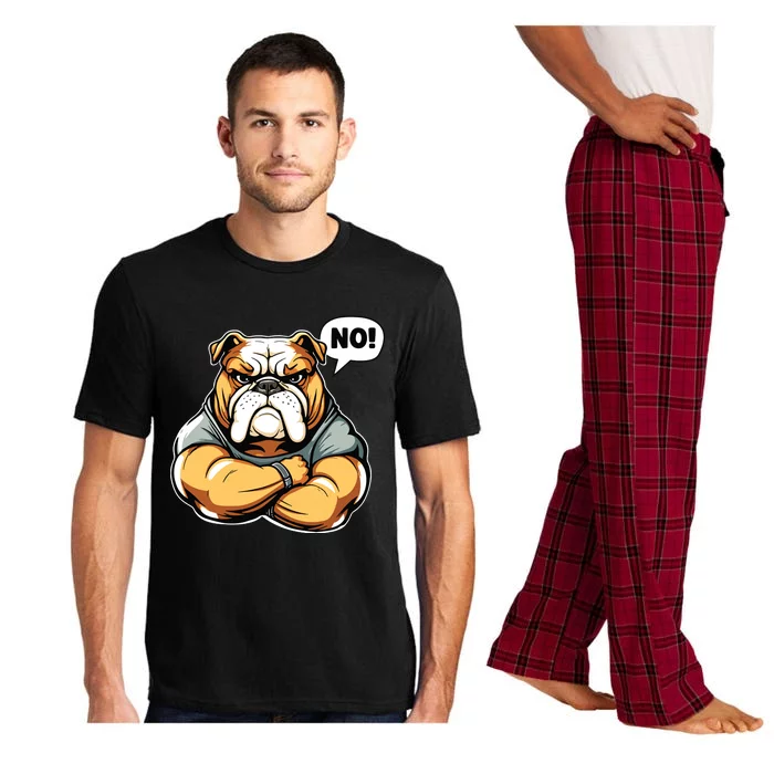 Funny Dog Bulldog No Pajama Set