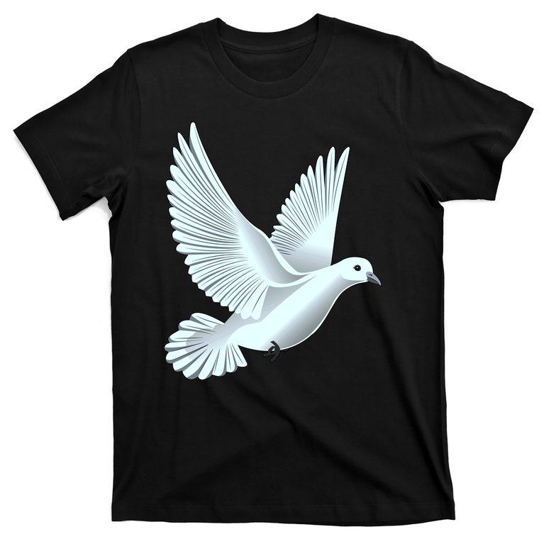 Flying Dove Black & White Sketch T-Shirt