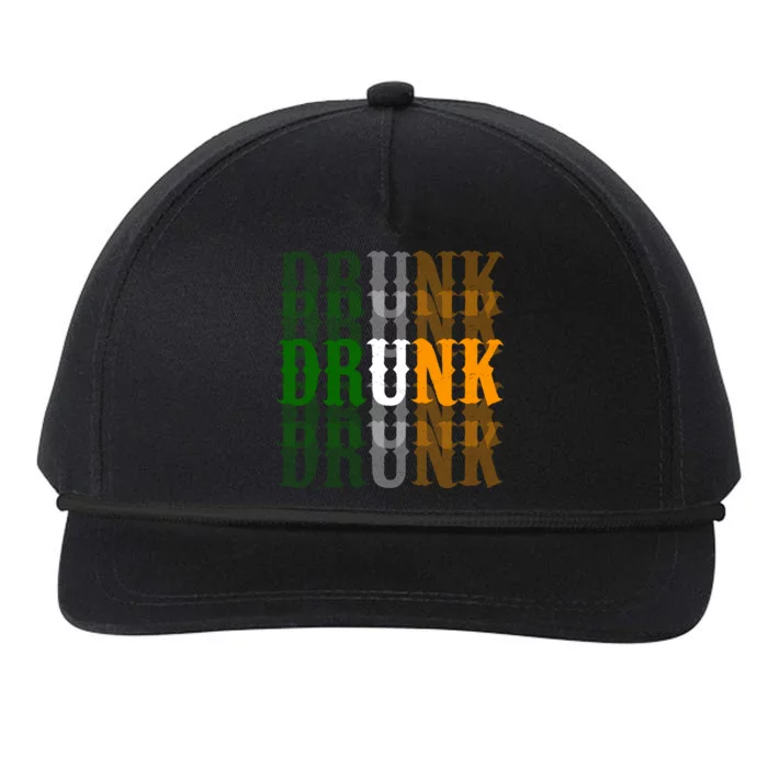 Funny Drunk Blur St Patricks Day Snapback Five-Panel Rope Hat