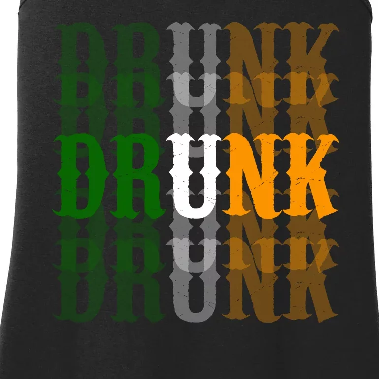 Funny Drunk Blur St Patricks Day Ladies Essential Tank