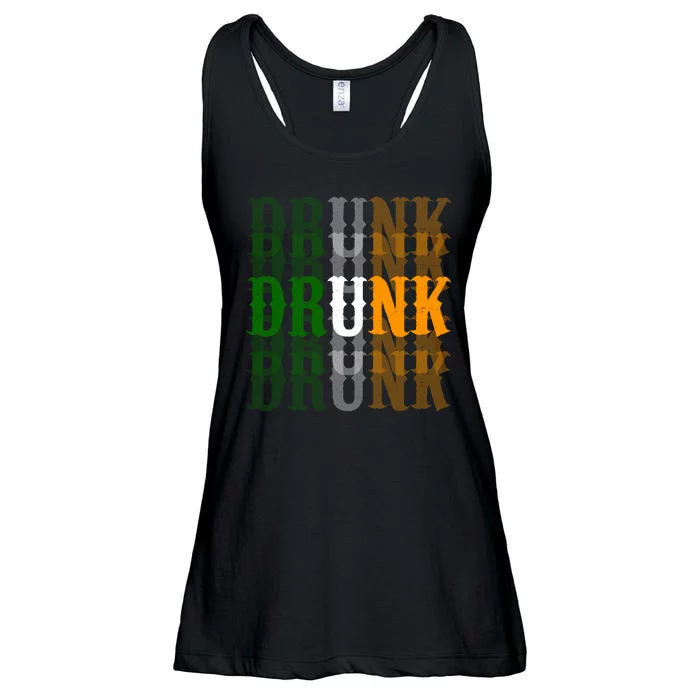 Funny Drunk Blur St Patricks Day Ladies Essential Flowy Tank