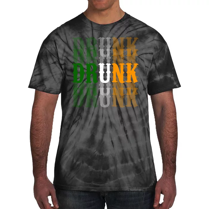 Funny Drunk Blur St Patricks Day Tie-Dye T-Shirt