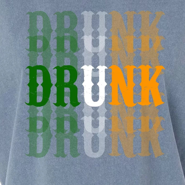 Funny Drunk Blur St Patricks Day Garment-Dyed Women's Muscle Tee