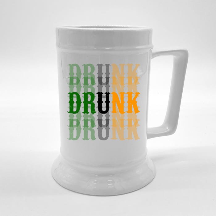 Funny Drunk Blur St Patricks Day Front & Back Beer Stein