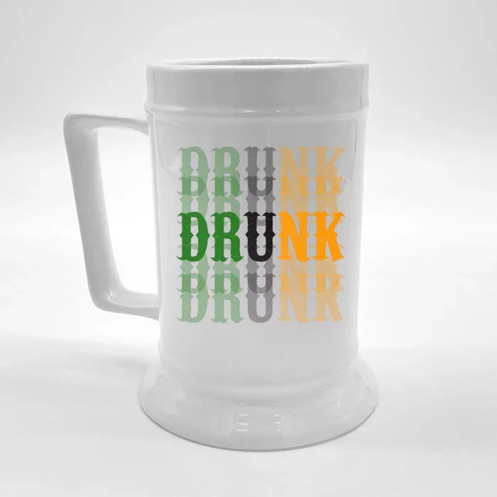 Funny Drunk Blur St Patricks Day Front & Back Beer Stein