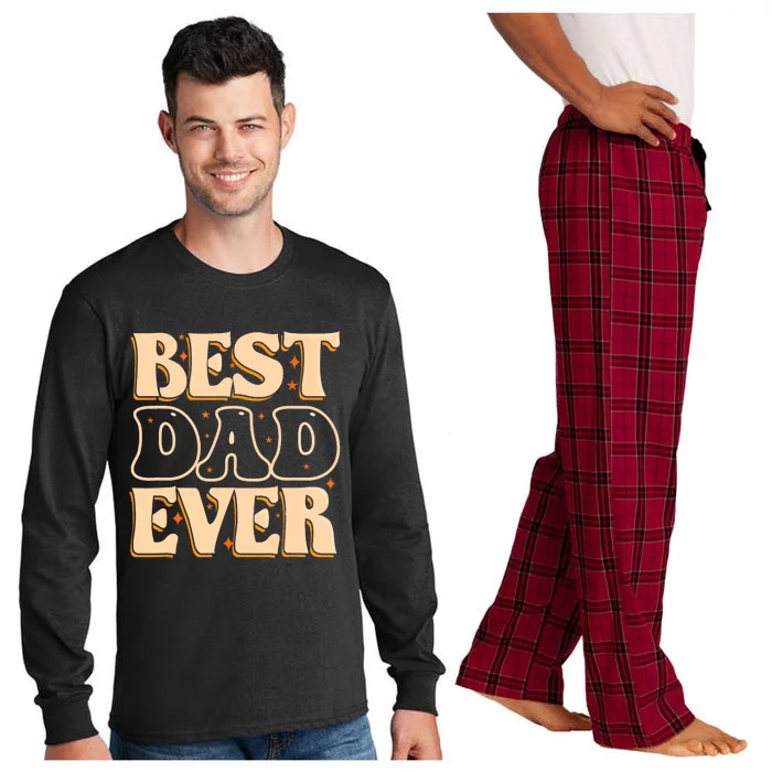 Father Day Best Dad Ever From Daughter Son Mom Kids Long Sleeve Pajama Set