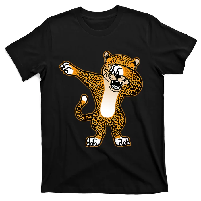 Funny Dabbing Cheetah Big Cat Dab Dancing Novelty T-Shirt