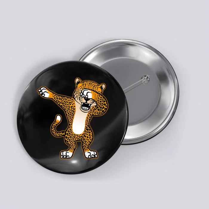 Funny Dabbing Cheetah Big Cat Dab Dancing Novelty Button