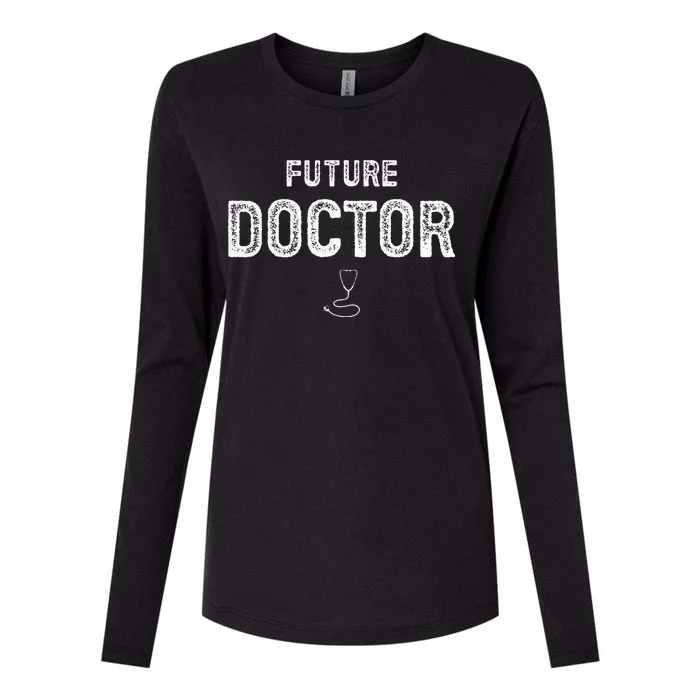 Future Doctor Clothing For Student Doctor Womens Cotton Relaxed Long Sleeve T-Shirt