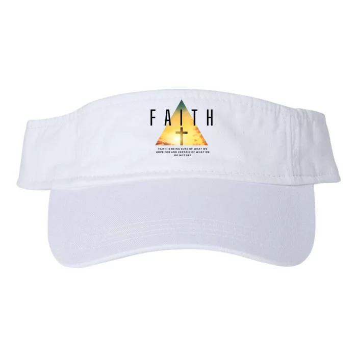 Faith Definition Cross Jesus Valucap Bio-Washed Visor