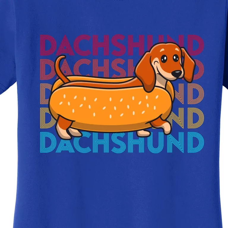 Funny Dachshund Cute Puppy Dog Doggy Lover Hotdog Great Gift Women's T-Shirt