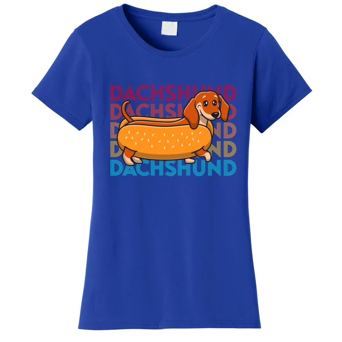 Funny Dachshund Cute Puppy Dog Doggy Lover Hotdog Great Gift Women's T-Shirt