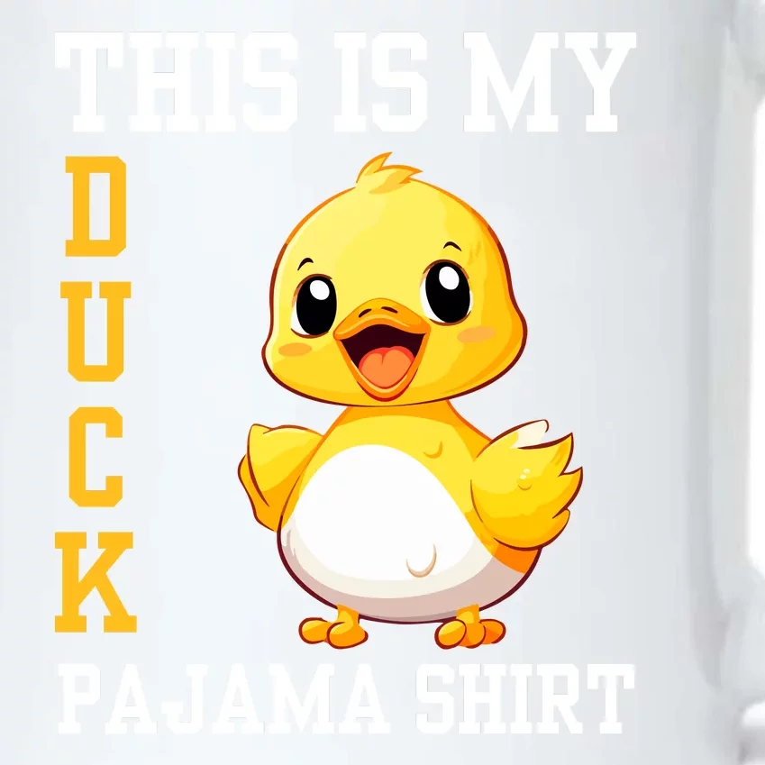 Funny Duck Costume This Is My Duck Pajama Black Color Changing Mug