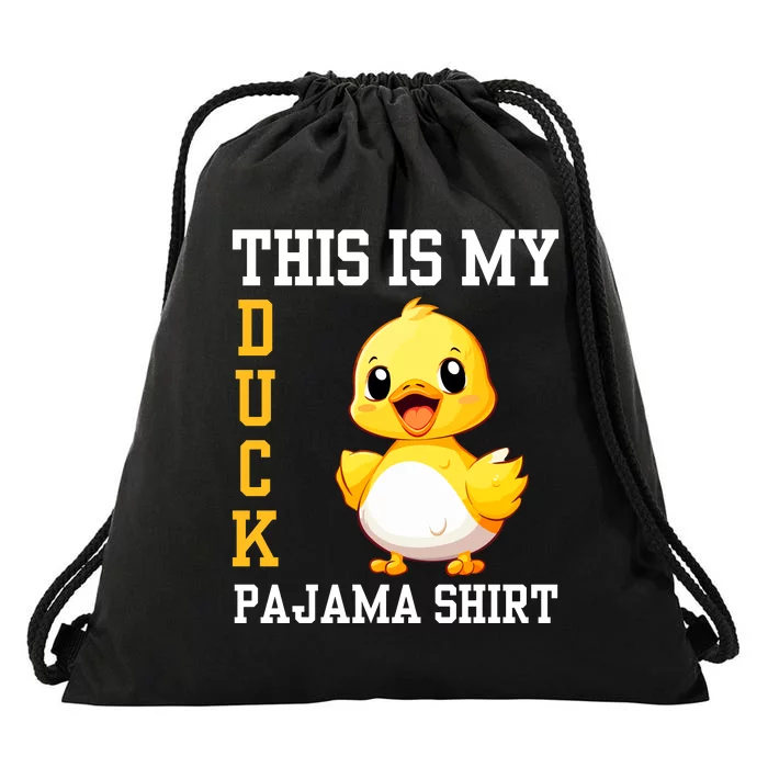 Funny Duck Costume This Is My Duck Pajama Drawstring Bag