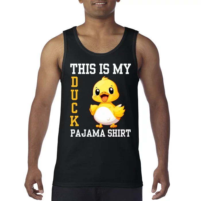 Funny Duck Costume This Is My Duck Pajama Tank Top