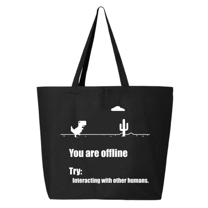 Funny Dinosaur Computer Design For Nerds, Geeks And Coder 25L Jumbo Tote