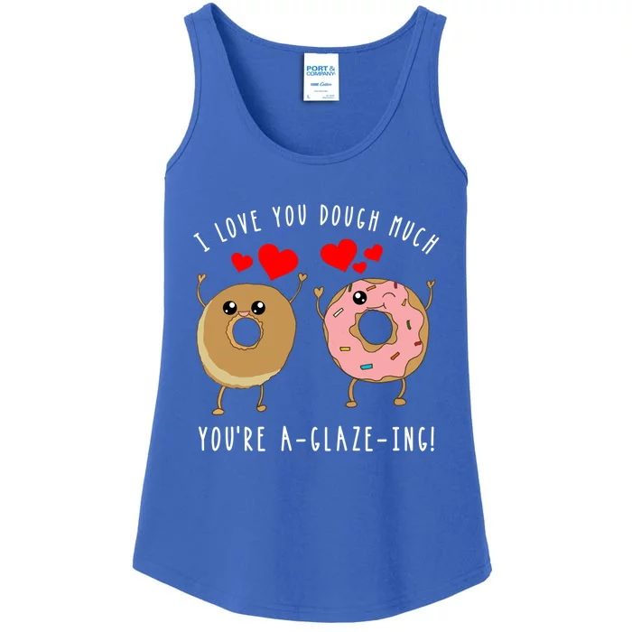 Funny Donut Couples Pun Saying Valentines Day Quote Meme Gift Ladies Essential Tank