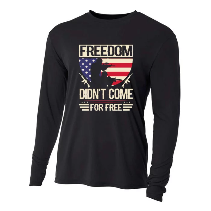 Freedom Didn't Come For Free Memorial Day Gift Cooling Performance Long Sleeve Crew