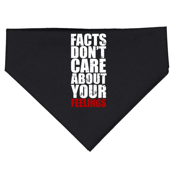 Facts Don't Care About Your Feelings USA-Made Doggie Bandana