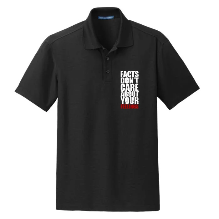 Facts Don't Care About Your Feelings Dry Zone Grid Performance Polo