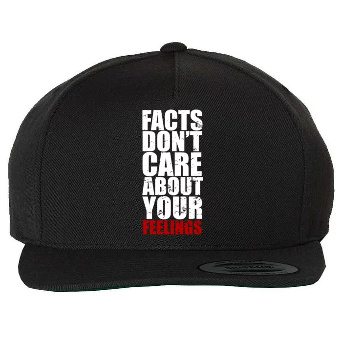 Facts Don't Care About Your Feelings Wool Snapback Cap