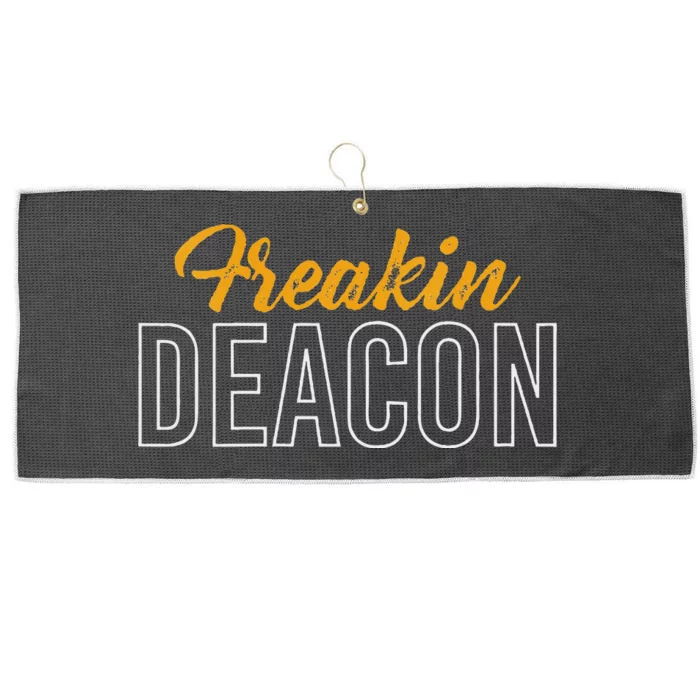 Freakin Deacon Church Fun Large Microfiber Waffle Golf Towel