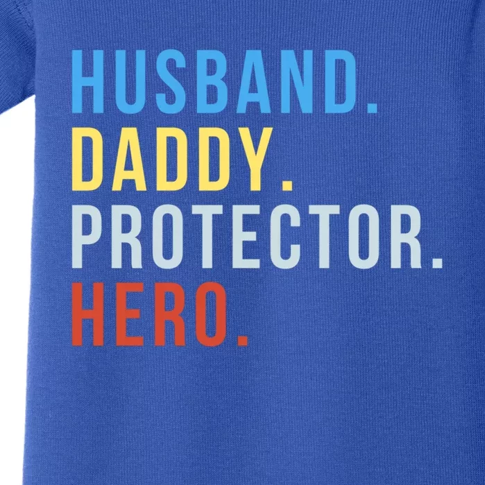 Fathers Day Cute Gift Husband Daddy Protector Hero Meaningful Gift Baby Bodysuit