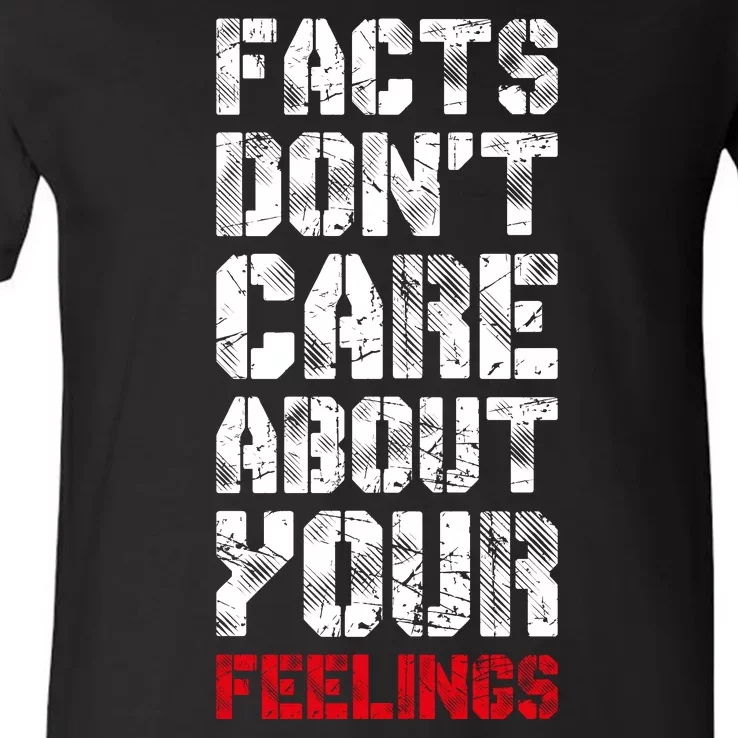 Facts Don't Care About Your Feelings Shirt, Ben Shapiro Shirt, Republican Shirt, V-Neck T-Shirt