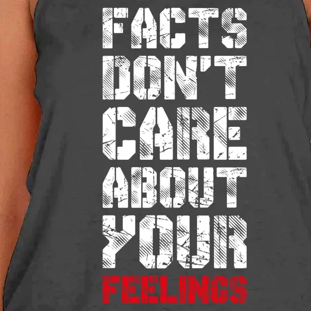 Facts Don't Care About Your Feelings Shirt, Ben Shapiro Shirt, Republican Shirt, Women's Knotted Racerback Tank