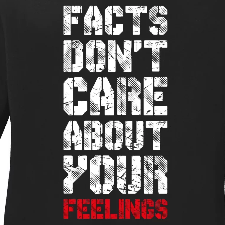 Facts Don't Care About Your Feelings Shirt, Ben Shapiro Shirt, Republican Shirt, Ladies Long Sleeve Shirt