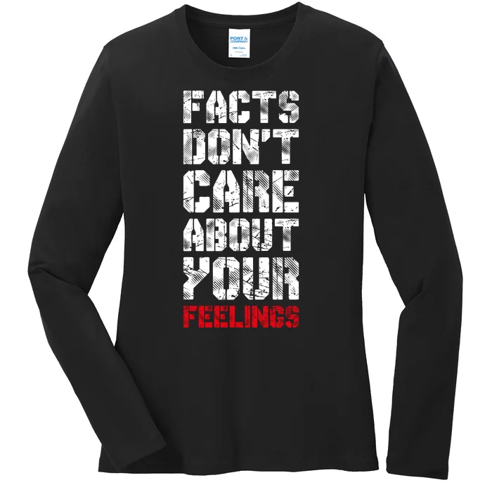 Facts Don't Care About Your Feelings Shirt, Ben Shapiro Shirt, Republican Shirt, Ladies Long Sleeve Shirt